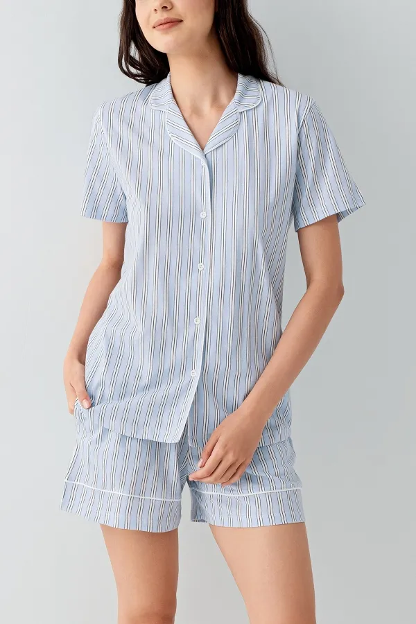Arnetta 3601-S Kadın Gömlek Pijama Şort Takım Arnetta 3601-S Kadın Gömlek Pijama Şort Takım