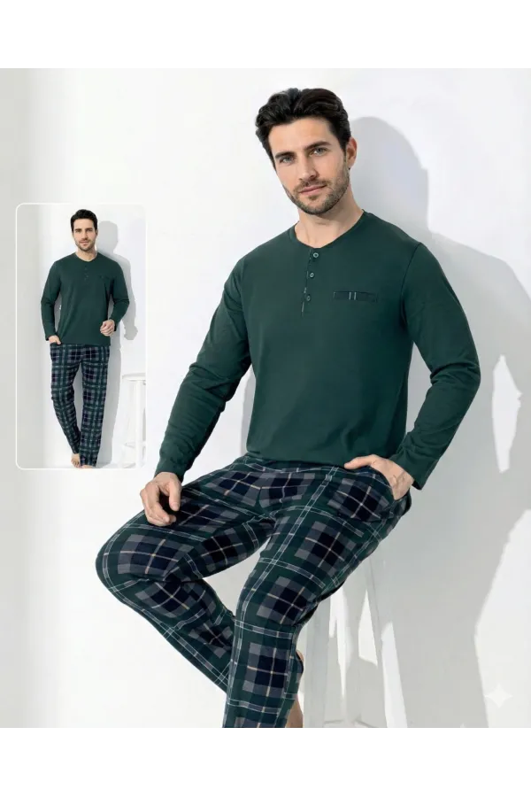Boyraz 0692 Erkek Uzun Kol Penye Pijama Takımı Boyraz 0692 Erkek Uzun Kol Penye Pijama Takımı