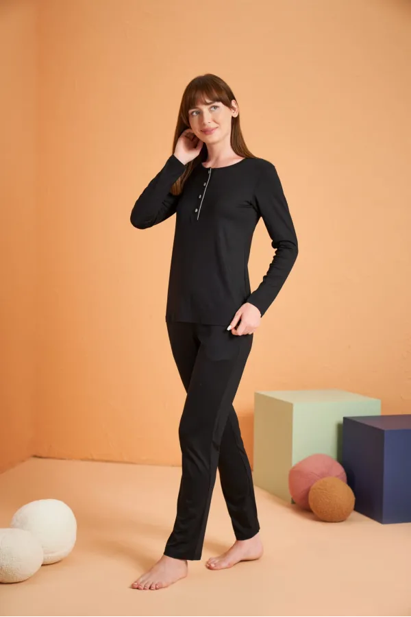 PJS 28048 Kadın Patlı Pijama Takım