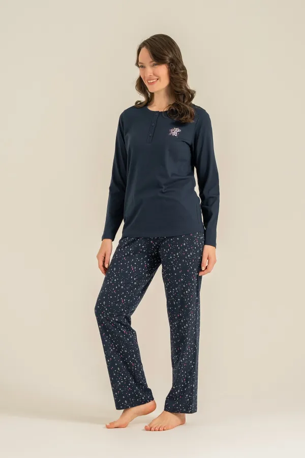 Arnetta Ar3775-X Kadın Uzun Kollu Pijama Takım Arnetta Ar3775-X Kadın Uzun Kollu Pijama Takım