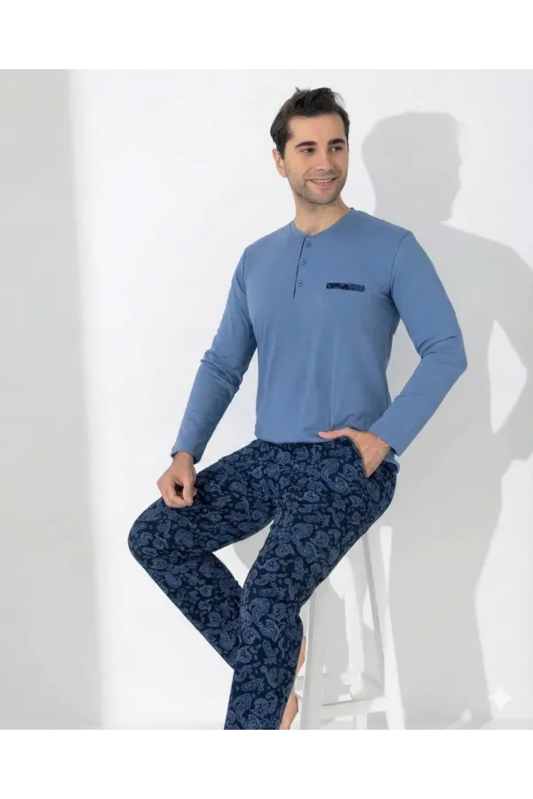 Boyraz 0403 Erkek Uzun Kol Pijama Takımı Boyraz 0403 Erkek Uzun Kol Pijama Takımı