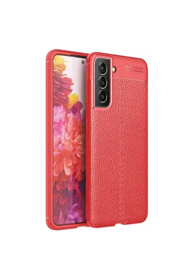 Samsung Galaxy S21 Fe Kılıf Auto Focus Kapak - Kırmızı Samsung Galaxy S21 Fe Kılıf Auto Focus Kapak - Kırmızı