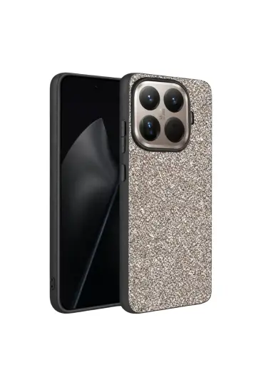 Onegif Xiaomi Mi 15t Pro Bright Simli Kapak - Gümüş Onegif Xiaomi Mi 15t Pro Bright Simli Kapak - Gümüş