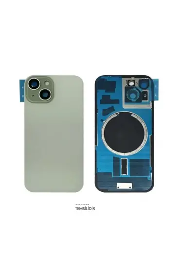 İphone 15 Arka Pil Kapağı Full Nfc Li Lensli- Cam İphone 15 Arka Pil Kapağı Full Nfc Li Lensli- Cam