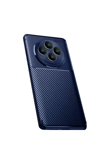 Oppo Reno 11 Fs Kılıf Auto Focus Karbon Kapak - Lacivert