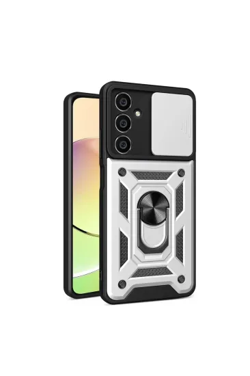 Samsung Galaxy A05s Kılıf Pars Lens Yüzüklü Silikon - Gümüş Samsung Galaxy A05s Kılıf Pars Lens Yüzüklü Silikon - Gümüş