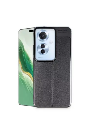 Oppo Reno 11f Kılıf Auto Focus Kapak - Siyah Oppo Reno 11f Kılıf Auto Focus Kapak - Siyah