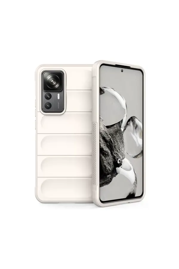 Xiaomi Mi 12t Pro Kılıf Optimum Silikon - Krem Xiaomi Mi 12t Pro Kılıf Optimum Silikon - Krem