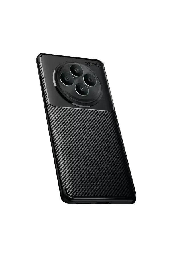 Oppo Reno 11 Fs Kılıf Auto Focus Karbon Kapak - Siyah Oppo Reno 11 Fs Kılıf Auto Focus Karbon Kapak - Siyah