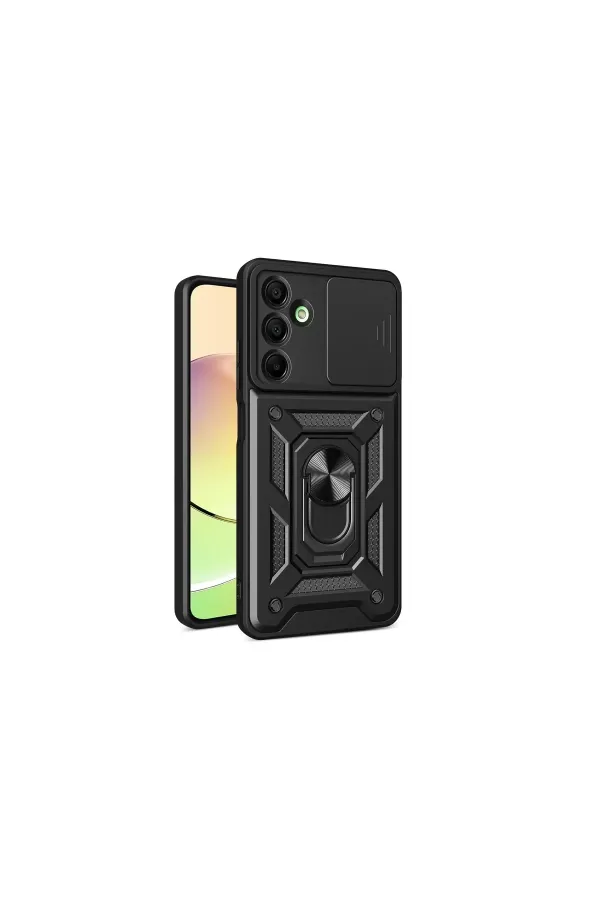 Samsung Galaxy A16 5g Kılıf Pars Lens Yüzüklü Silikon - Siyah Samsung Galaxy A16 5g Kılıf Pars Lens Yüzüklü Silikon - Siyah