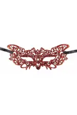Kırmızı Dantel Masquerade Maskesi 9 No Kırmızı Dantel Masquerade Maskesi 9 No