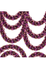 Mor Turuncu Renk 4 Cm Genişlik Garland Çift Renk Sim Süs 180 Cm Mor Turuncu Renk 4 Cm Genişlik Garland Çift Renk Sim Süs 180 Cm