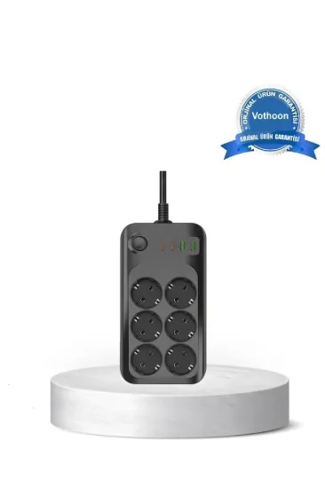 Akım Korumalı 6’lı Priz 2xusb 2xtype-c Çıkış Yüksek Gerilim Koruma Çoklu Priz Çoğaltıcı Akım Korumalı 6’lı Priz 2xusb 2xtype-c Çıkış Yüksek Gerilim Koruma Çoklu Priz Çoğaltıcı