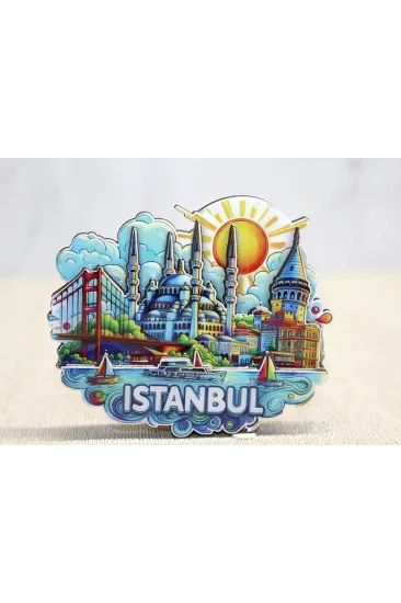 Ahşap İstanbul Temalı Magnet Alk4600 Ahşap İstanbul Temalı Magnet Alk4600