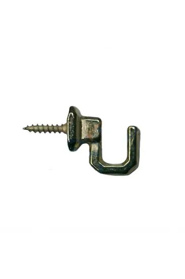 Vidalı Kanca, Askı Küçük - 15x18mm, Sarı - 1 Adet Vidalı Kanca, Askı Küçük - 15x18mm, Sarı - 1 Adet