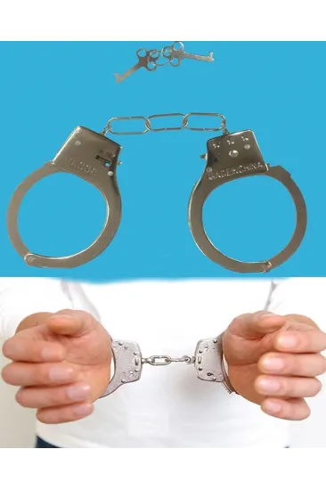 Anahtarlı Oyuncak Metal Kelepçe Polis Kelepçesi