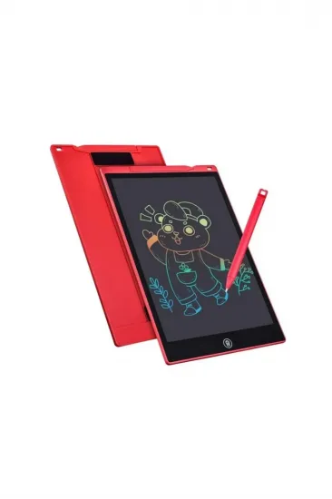 12 Inc Renkli Lcd Grafik Dijital Kalemli Çizim Tableti Yazı Tahta Not Yazma Eğitim Tableti Kırmızı 12 Inc Renkli Lcd Grafik Dijital Kalemli Çizim Tableti Yazı Tahta Not Yazma Eğitim Tableti Kırmızı