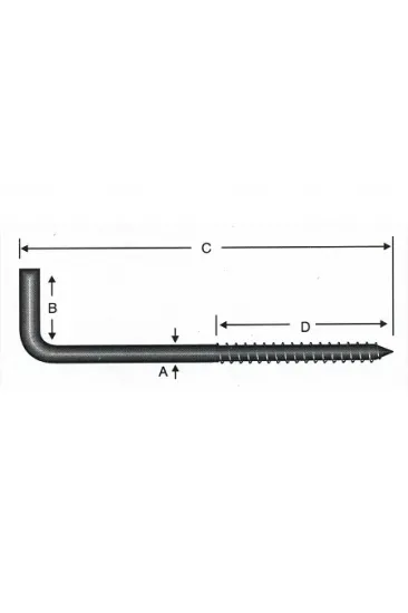 Vidalı Korniş Çivi No:5 - 4x50 - 100 Adet