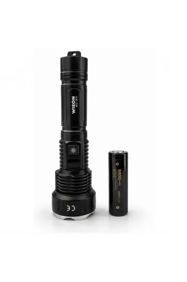 Wison Ws-7878 30watt 3000 Lümen Uzun Menzilli Usb Type-c Şarjlı El Feneri Wison Ws-7878 30watt 3000 Lümen Uzun Menzilli Usb Type-c Şarjlı El Feneri
