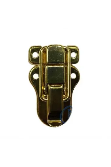 Sandık, Kutu Klipsi, Ön Kilidi - 48x30mm, Altın, 1 Adet Sandık, Kutu Klipsi, Ön Kilidi - 48x30mm, Altın, 1 Adet