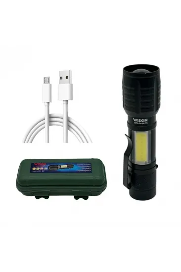 Wison Ws-5454 Cob Led Usb Şarjlı Mini El Feneri Wison Ws-5454 Cob Led Usb Şarjlı Mini El Feneri