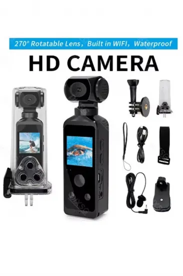 4k Ultra Hd Aksiyon Kamerası 270° Geniş Açı Döner Klips Su Geçirmez Kılıf Wifi Kamera 4k Ultra Hd Aksiyon Kamerası 270° Geniş Açı Döner Klips Su Geçirmez Kılıf Wifi Kamera