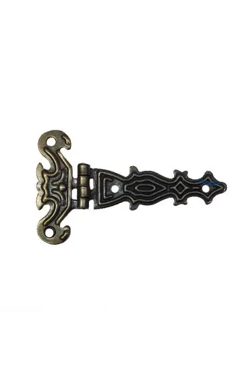 Dekoratif, Sac Tek Kuyruklu Menteşe - 40x68 Mm, Küçük, Antik, 100 Adet Dekoratif, Sac Tek Kuyruklu Menteşe - 40x68 Mm, Küçük, Antik, 100 Adet