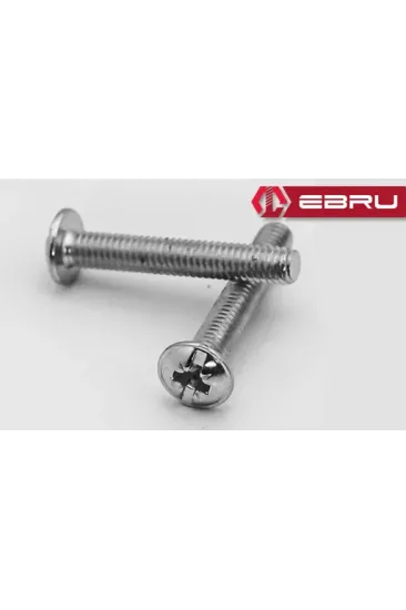 Yuvarlak Yıldız Başlı Rysb Kulp Vidası, Civata M4x60 - 500 Adet Yuvarlak Yıldız Başlı Rysb Kulp Vidası, Civata M4x60 - 500 Adet