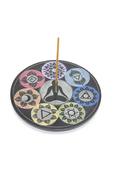 Obsidian Taşı 7 Çakra ( Chakra ) Tasarımı Tütsülük Ksk2214