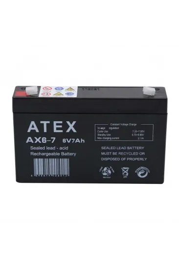 Atex Ax6-7 6v 7ah Akü Atex Ax6-7 6v 7ah Akü