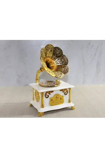 Gramafon Müzik Kutusu Beyaz Alk3790 Gramafon Müzik Kutusu Beyaz Alk3790