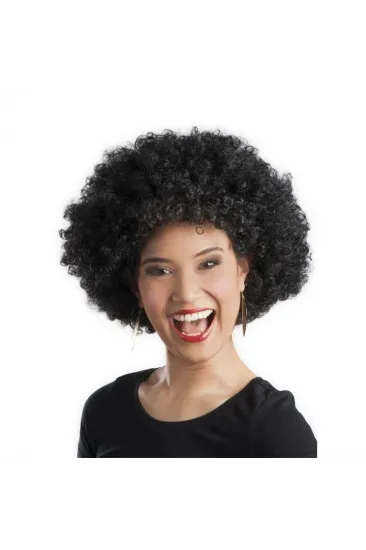 Siyah Renk Kıvırcık Afro Bonus Peruk Parti Peruğu Siyah Renk Kıvırcık Afro Bonus Peruk Parti Peruğu
