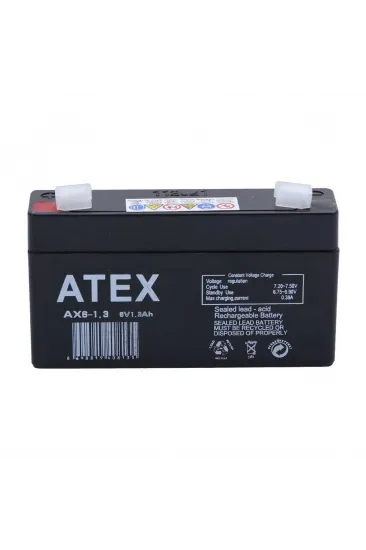 Atex Ax6-1.3 6v 1.3ah Akü Atex Ax6-1.3 6v 1.3ah Akü