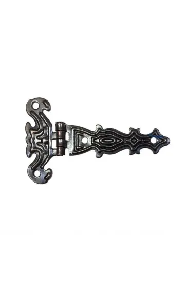 Dekoratif, Sac Tek Kuyruklu Menteşe - 40x68 Mm, Küçük, Eskitme, 1 Adet Dekoratif, Sac Tek Kuyruklu Menteşe - 40x68 Mm, Küçük, Eskitme, 1 Adet