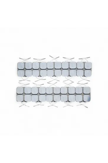 10 Paket 40 Adet  Tens Pedi 5×5 Cm Kablolu Elektrot Ped – Yumuşak Ve Esnek Medikal Ped