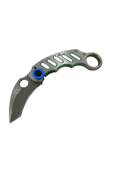 X05bl Gümüş Karambit 17 Cm - Metal Saplı, Manuel X05bl Gümüş Karambit 17 Cm - Metal Saplı, Manuel