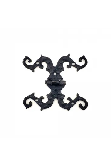 Antika Tarz Dekoratif Pirinç Süslü Menteşe - 100x90 Mm, Oksit Antika Tarz Dekoratif Pirinç Süslü Menteşe - 100x90 Mm, Oksit