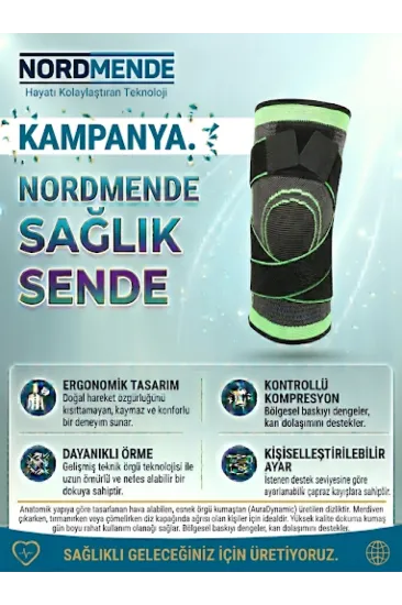 Örgü Dizlik | Kontrollü Kompresyonlu Diz Destekleyici