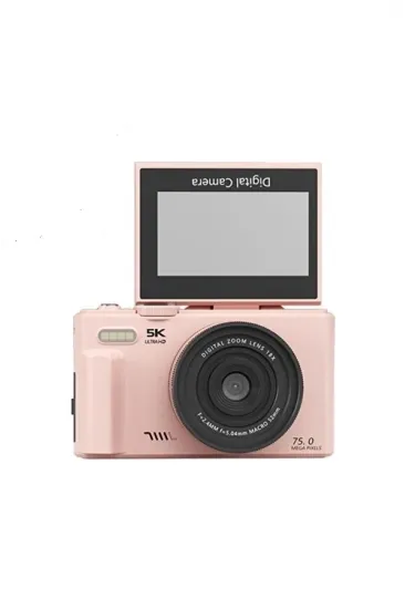 5k 75mp Hd Dijital Kamera 18x Dijital Zoom, Flaşlı,3.0 İnç Ekranlı Vlog Ve Fotoğraf Makinesi 5k 75mp Hd Dijital Kamera 18x Dijital Zoom, Flaşlı,3.0 İnç Ekranlı Vlog Ve Fotoğraf Makinesi