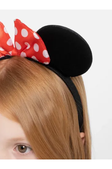 Kırmızı Fiyonklu Minnie Mouse Taç Fare Tacı Kafa Bandı Kırmızı Fiyonklu Minnie Mouse Taç Fare Tacı Kafa Bandı