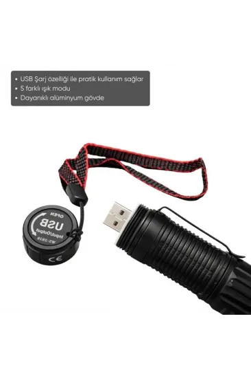 Wison Ws-2828 1000 Lümen Mıknatıslı Usb Şarjlı El Feneri Wison Ws-2828 1000 Lümen Mıknatıslı Usb Şarjlı El Feneri