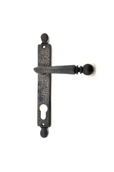 Antika Tarz Dekoratif Pirinç Misket Oda Kapı Kolu - 245x34 Mm, Oksit Antika Tarz Dekoratif Pirinç Misket Oda Kapı Kolu - 245x34 Mm, Oksit