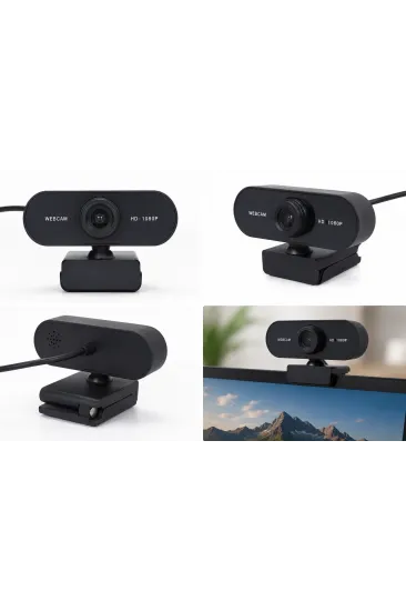 Webcam Orjınal Hd 1080p Konferans Kamera Dahili Mikrofon Görüntülü Sohbet Yayın Kamerası Hd Video Webcam Orjınal Hd 1080p Konferans Kamera Dahili Mikrofon Görüntülü Sohbet Yayın Kamerası Hd Video
