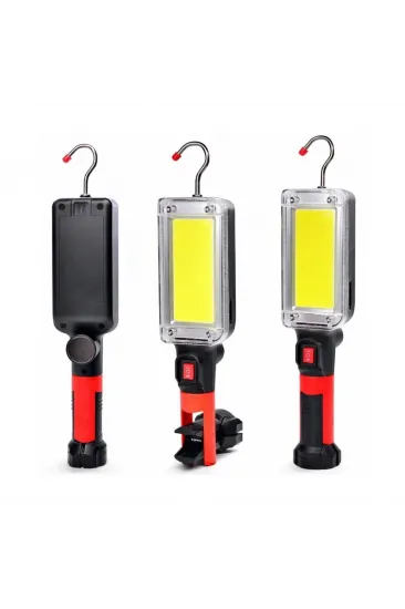 Gold Silver Gs-2040 1200 Lümenmıknatıslı Cob Led Tamirci Feneri