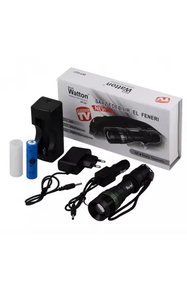 Black Wt-037-şarjlı Zoomlu Acil Durum Feneri Black Wt-037-şarjlı Zoomlu Acil Durum Feneri