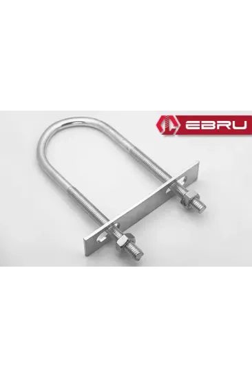 U Civata, Karşılık Demiri + Somunlu - M6x30 - 2 Set