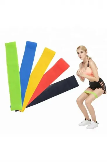 Pilates Squat Aerobik Direnç Lastiği 5 Li Paket Pilates Squat Aerobik Direnç Lastiği 5 Li Paket
