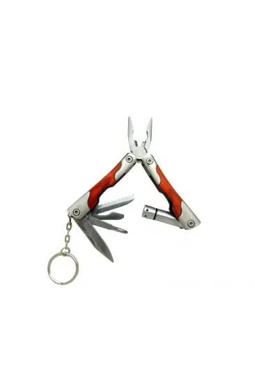 P 1172 Ahşap Mini Çok Amaçlı Pense / Çakı 7cm - Ahşap Metal Sap (multitool)