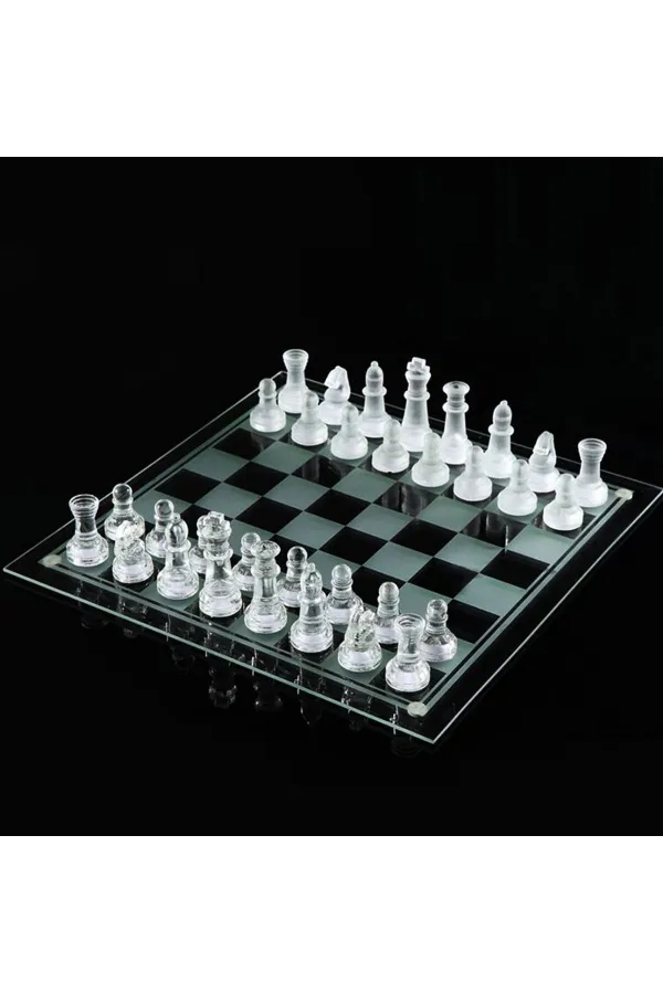 Cam Satranç Seti Oyunu Alk2544 Cam Satranç Seti Oyunu Alk2544