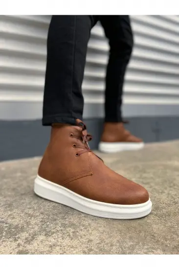 JY207 Oslo Bağcıklı Ortopedik Taban Cilt Erkek Spor Bot CBT - Taba JY207 Oslo Bağcıklı Ortopedik Taban Cilt Erkek Spor Bot CBT - Taba